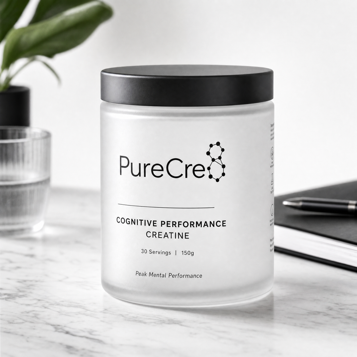 PureCre8 Creatine Monohydrate - Glass Jar