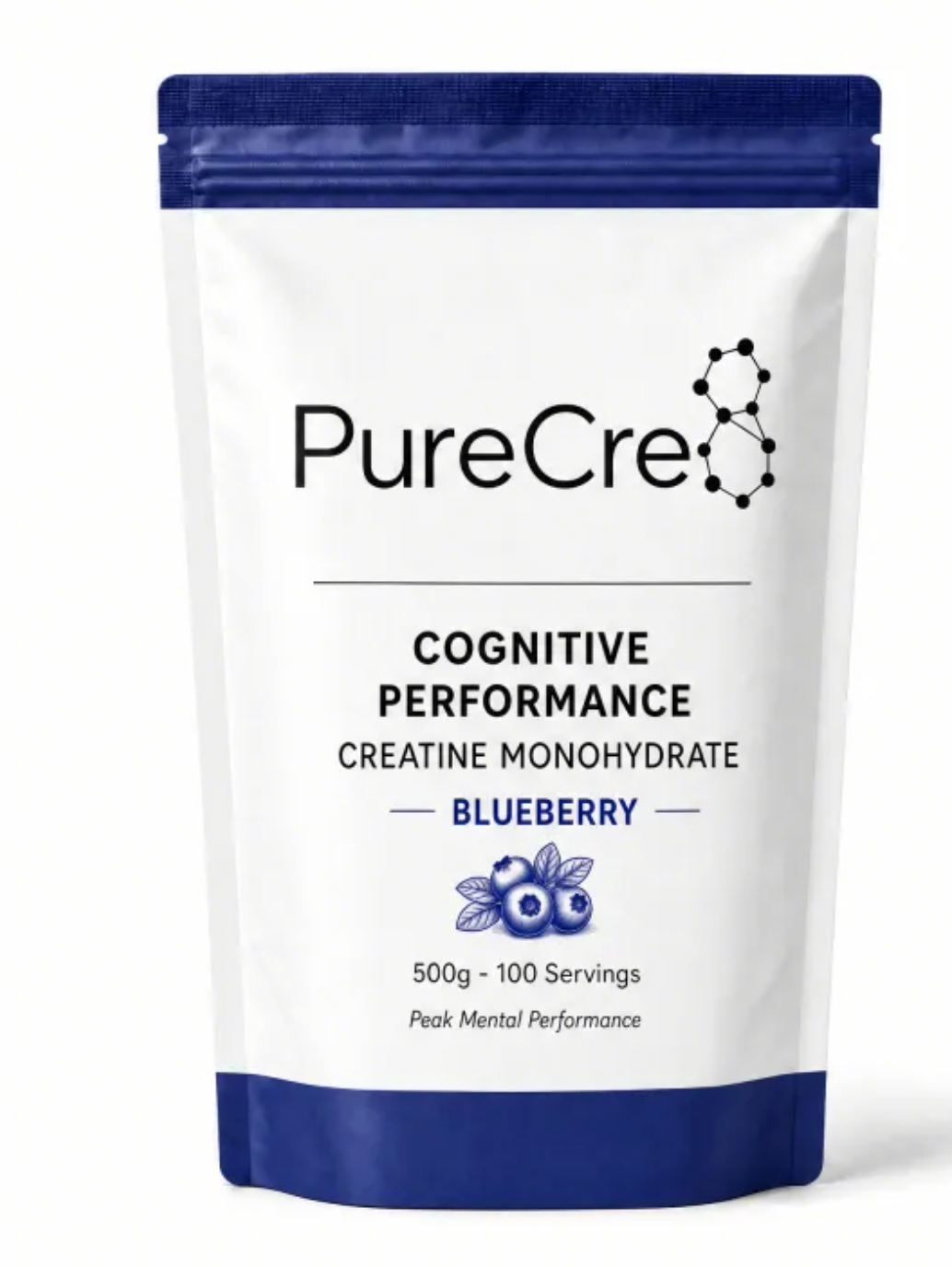 Creatine Monohydrate - Blueberry Pouch